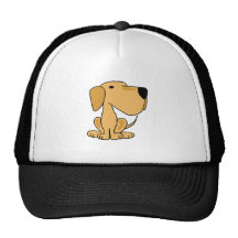 XX- Awesome Yellow Labrador Puppy Dog Mesh Hats