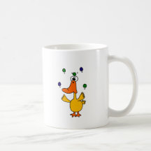 XX- CLUTZ Duck Juggling Design Mug