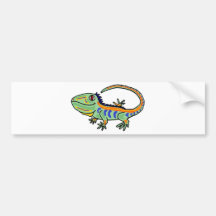 XX- Colorful Iguana Bumper Stickers