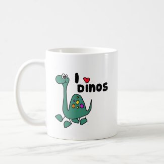 XX- Cute I Love Dinos Design Coffee Mugs
