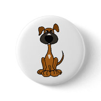 XX- Cute Puppy Dog Cartoon Pinback Button