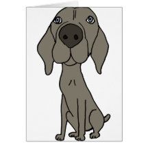 XX- Cute Weimaraner Design Card