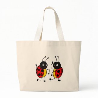 XX- Dancing Ladybugs Canvas Bags