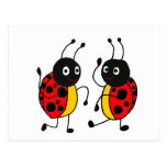 XX- Dancing Ladybugs Postcards
