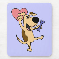 XX- Dancing Puppy Dog Love Mouse Pad