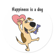 XX- Dancing Puppy Dog Love Stickers