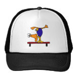 XX- Duck on the Balance Beam Cartoon Trucker Hat