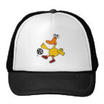 XX- Duck Playing Soccer Cartoon Mesh Hats