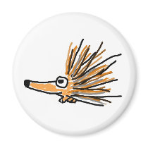 XX- Funky Porcupine Fridge Magnet