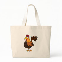 XX- Funky Rooster Tote Bags