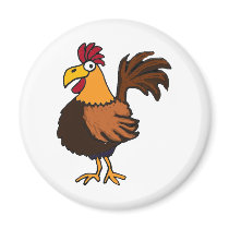 XX- Funky Rooster Magnets