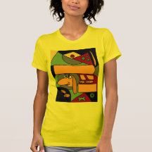 XX- Funny Abstract Art Dachshund T-shirt