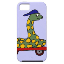 XX- Funny Boa Constrictor on a Skateboard iPhone 5 Case
