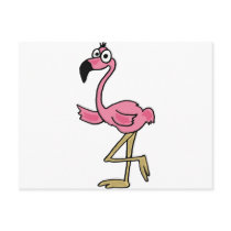 XX- Funny Flamingo Postcard