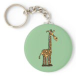 XX- Funny Giraffe Cartoon Key Chain