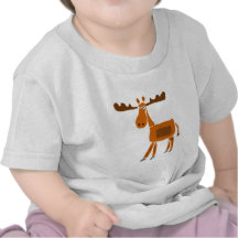 XX- Funny Moose Art Design T Shirts