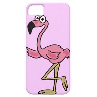 XX- Funny Pink Flamingo Cartoon