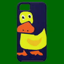 XX- Funny Primitive Art Duck casemate cases
