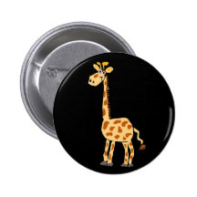 XX- Funny Primitive Art Giraffe Buttons