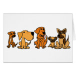 XX- Funny Rescue Dogs Group Cartoon Cards