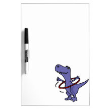 XX- Funny T-rex Dinosaur Using Hula Hoop Dry Erase Whiteboard