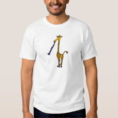 XX- Giraffe Playing the Clarinet Tees