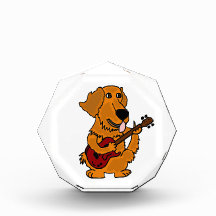 XX- Golden Retriever Dog Playing Guitar Awards