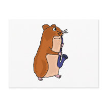 XX- Hamster Playing the Saxophone Post Card