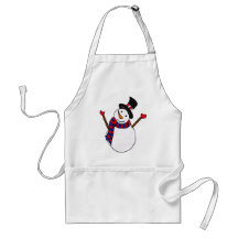 XX- Happy Snowman Apron
