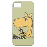 XX- Horse Playing Chess Cartoon iPhone 5 Cover