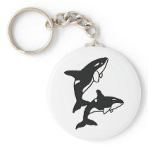 XX- Leaping Killer Whales Keychains