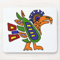 XX- Mexican Style Colorful Eagle Mouse Pad