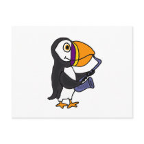 XX- Puffin Playing the Saxophone Post Card