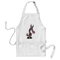 XX- Stubborn Mule or Donky Cartoon Aprons