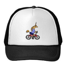 XX- Unicorn Riding Bicycle Cartoon Hat