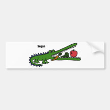 XX- Vegan Crocodile Bumper Sticker