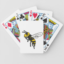 XX- Yellow Jackets Bee Design Bicycle Poker Deck