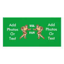 XXL Football Fan Photo Greeting Card