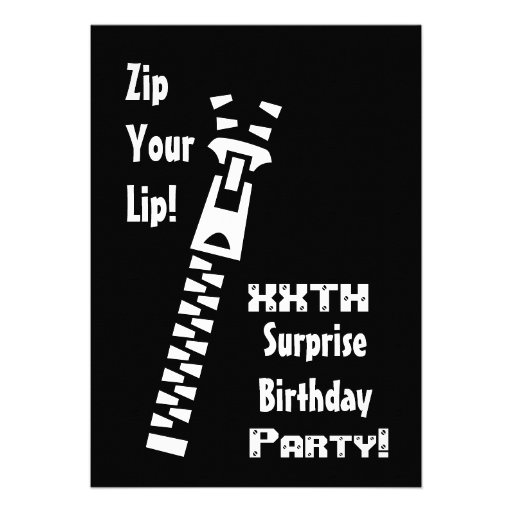 xxth SURPRISE Birthday Party Invitation Template