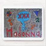 XXX Blue Alien Madonna mousepads