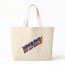 XXX Medic Blue Text With Flame bags by RealSlogans XXX Medic Blue Text With Flame bags