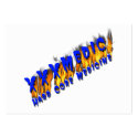 XXX Medic Blue Text With Flame business cards by RealSlogans XXX Medic Blue Text With Flame business cards