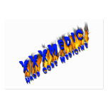 XXX Medic Blue Text With Flame Business Cards
