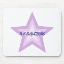 XXX Medic Purple Star And Text mousepads by RealSlogans XXX Medic Purple Star And Text mousepads