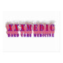 XXX Medic Red text with red smoke Business Card Template