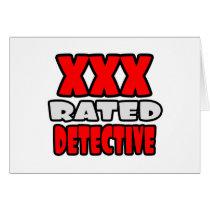 XXX Rated Detective Greeting Card