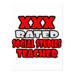XXX Rated Social Studies Teacher Postcards