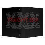 XXX STRAIGHT EDGE Binder