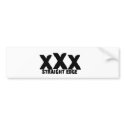 xXx Straight Edge bumper stickers by straight_edge xXx Straight Edge bumper stickers