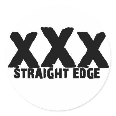 xXx Straight Edge Sticker by straight_edge